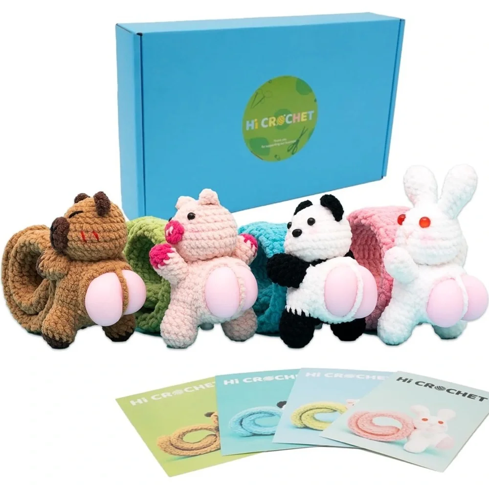 Crochet animal set